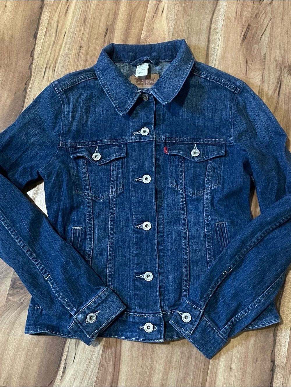 2012 Levi’s Classic Blue Jean Shirt Jacket Soft Med Weight Western Shacket
